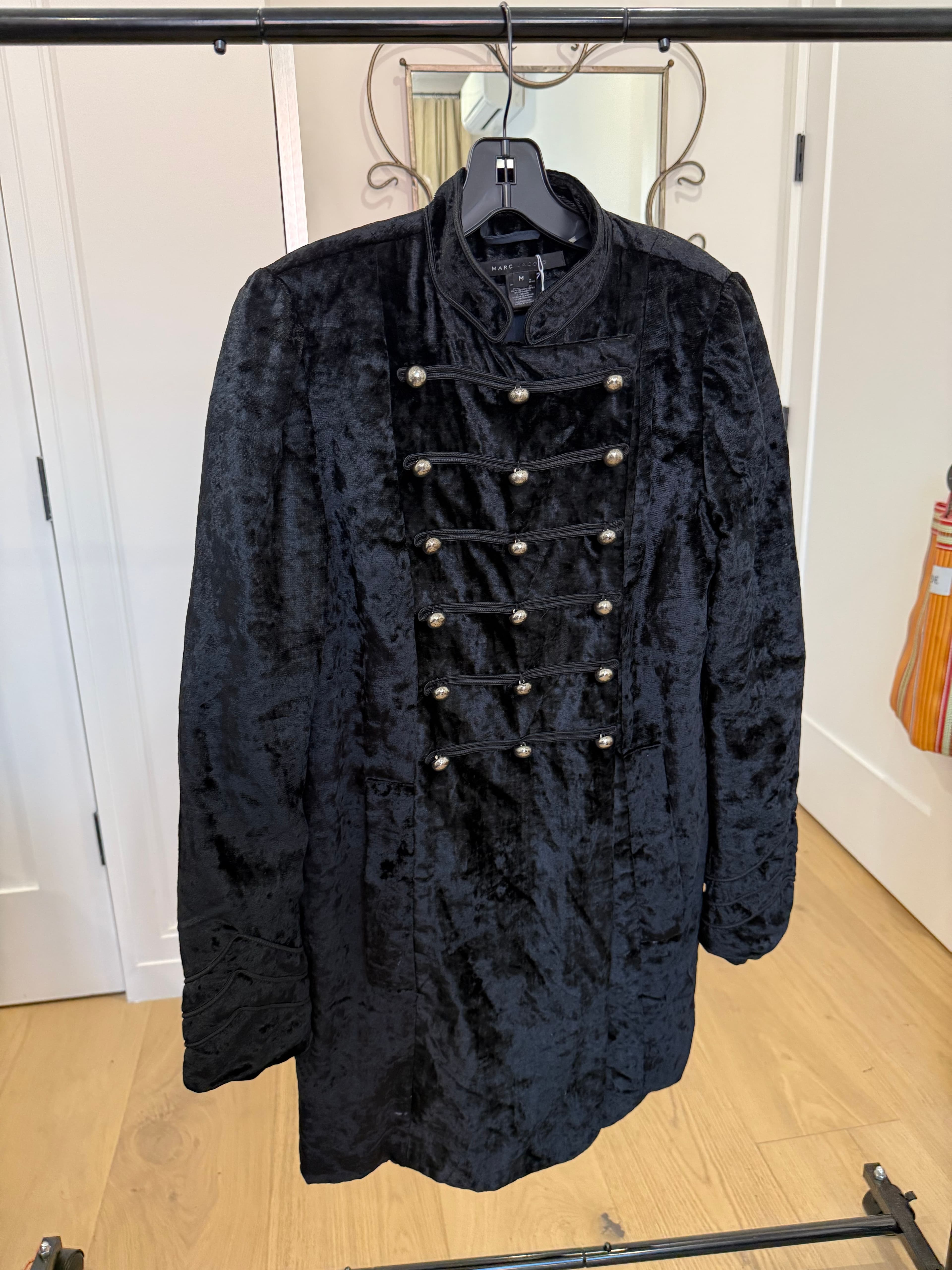 Velvet military coat